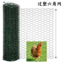 PVC六角网鸡笼网 过塑铁丝网六角金属涂塑网Hexagonal wire mesh