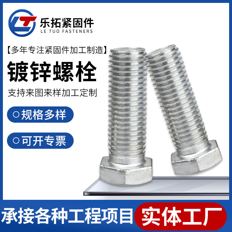 Galvanized Bolt External Hexagon Bolt External Hexagon Bolt Longer Hexagon Machine Screw External Hexagon Screw in stock Galvanized Bolt External Hexagon Bolt External Hexagon Bolt Longer Hexagon Machine Screw External Hexagon Screw in stock