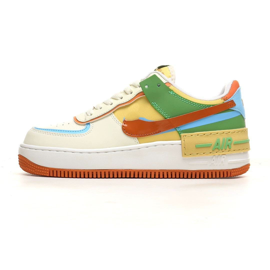 Кроссовки Putian AF1 Macaron женские белые кроссовки Air Force One кроссовки на плоской подошве, commuter обувь легкая и высокая