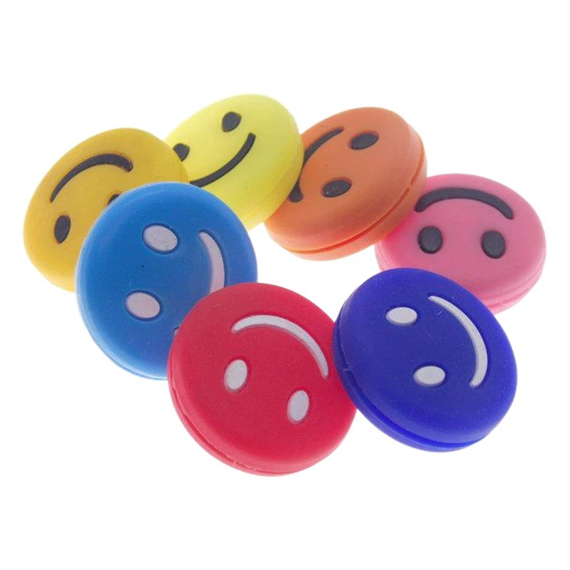 Теннисная ракетка Амортизатор силиконовый материал смайлик Теннисный амортизатор Сквош ракетка Амортизатор полоса