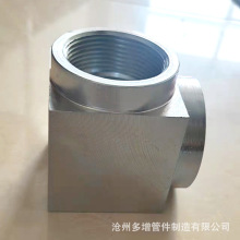 气体灭火丝接弯头高压镀锌丝扣20#标准锻制90度45度RC螺纹管件