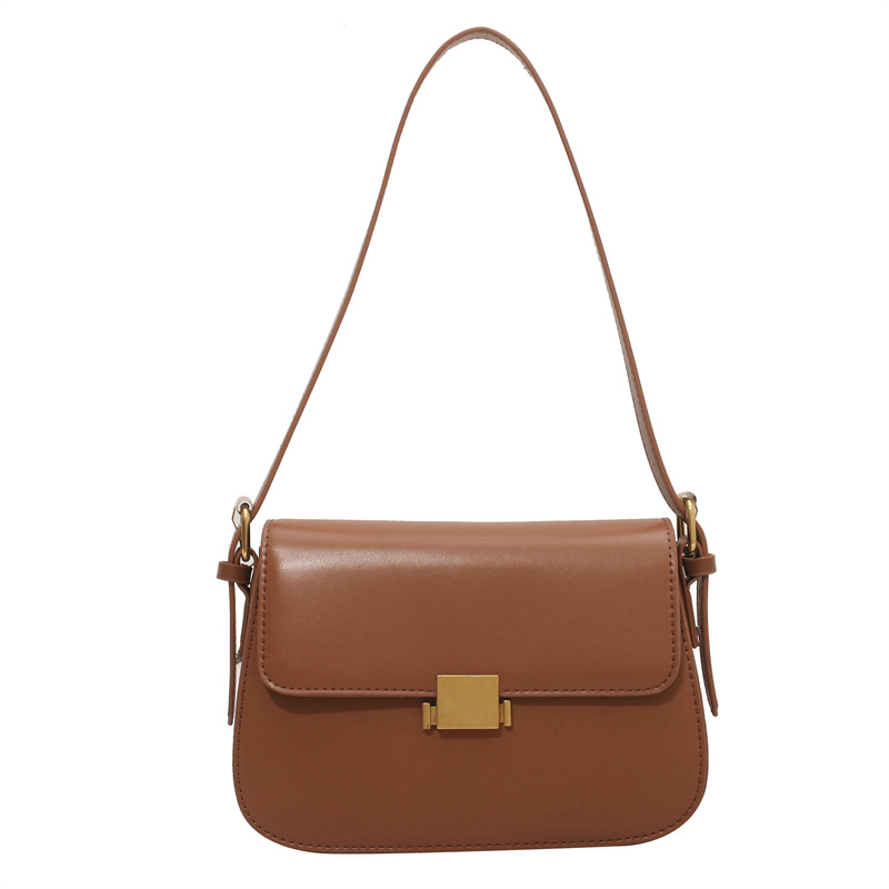 Bolso cuadrado pequeño estilo caliente de comercio exterior para mujer 2025 nuevo bolso de axila de un solo hombro simple y versátil bolso de mensajero bolso de ocio retro