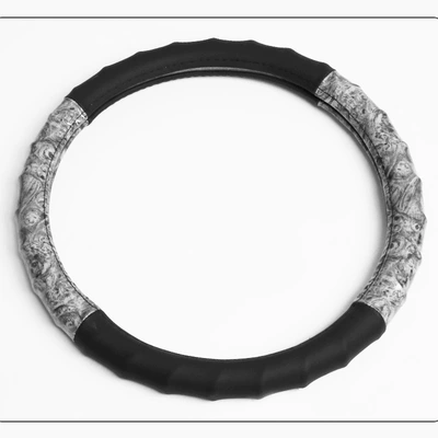 Steering Wheel Cover, Summer Anti-Slip Car — Steering wheel cover - black-gray-38cm