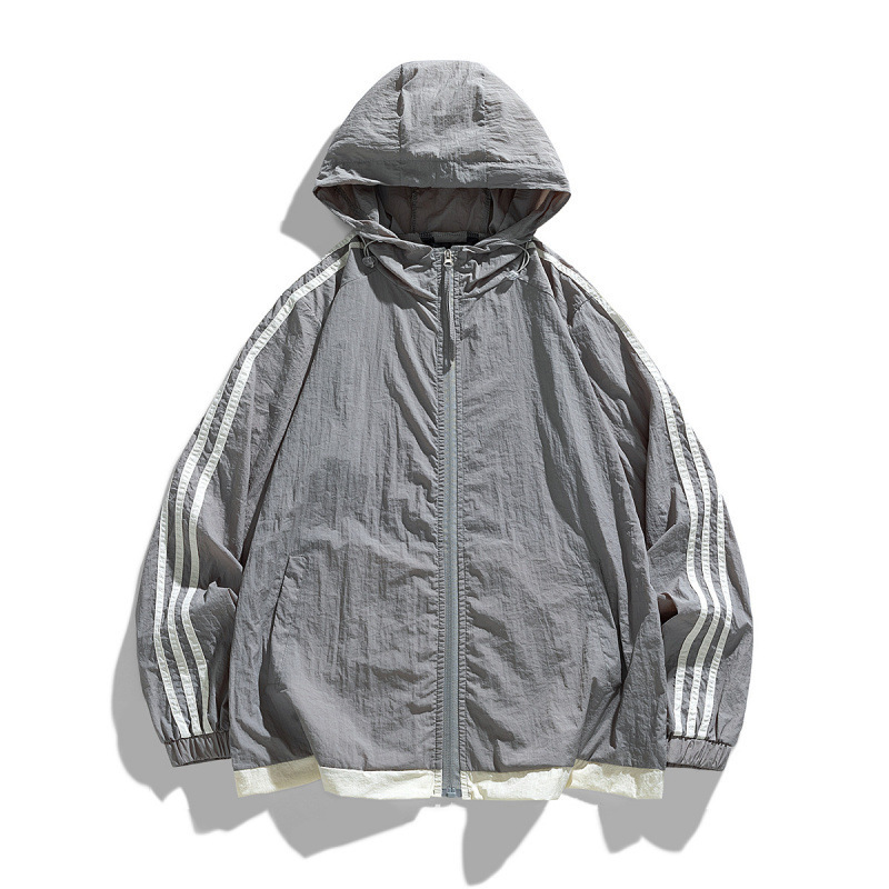Fábrica de montaña ropa de protección solar para mujeres de verano nuevo anti-UV manga larga chaqueta con capuchón ligera delgada hombre 7706