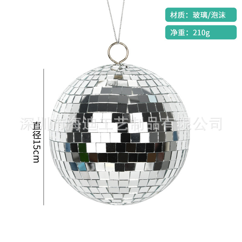 Espejo de vidrio de bar de boda ktvdisco discoteca iluminación de escenario bola láser oro plata bola reflectante roja