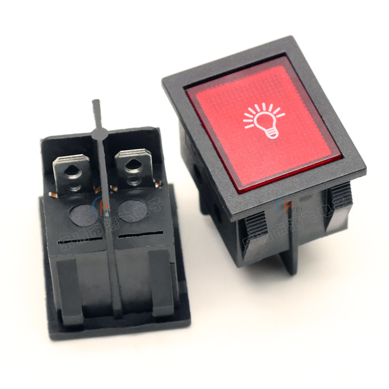 KCD4展示柜冷藏柜机箱电源信号灯红色电源指示灯 2脚电源信号灯