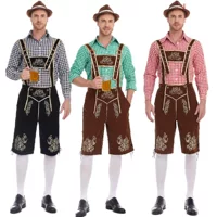 Костюмы на Хэллоуин Amazon AliExpress, немецкие костюмы Октоберфеста, мужские сценические костюмы для взрослых, костюмы для косплея