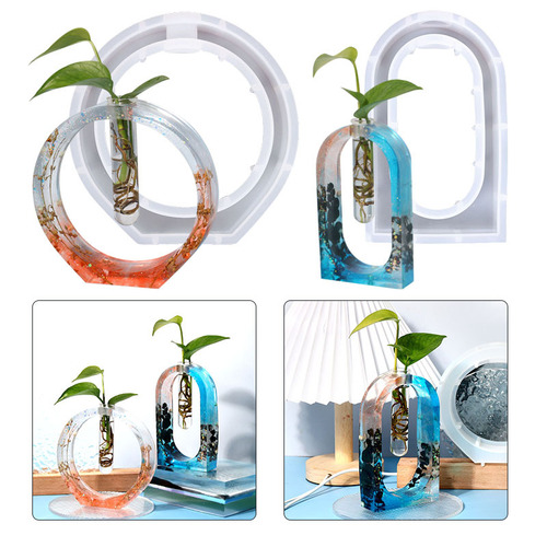 Proud diy hydroponic vase test tube silicone mold epoxy resin crystal glue mold cross-border exclusive supply