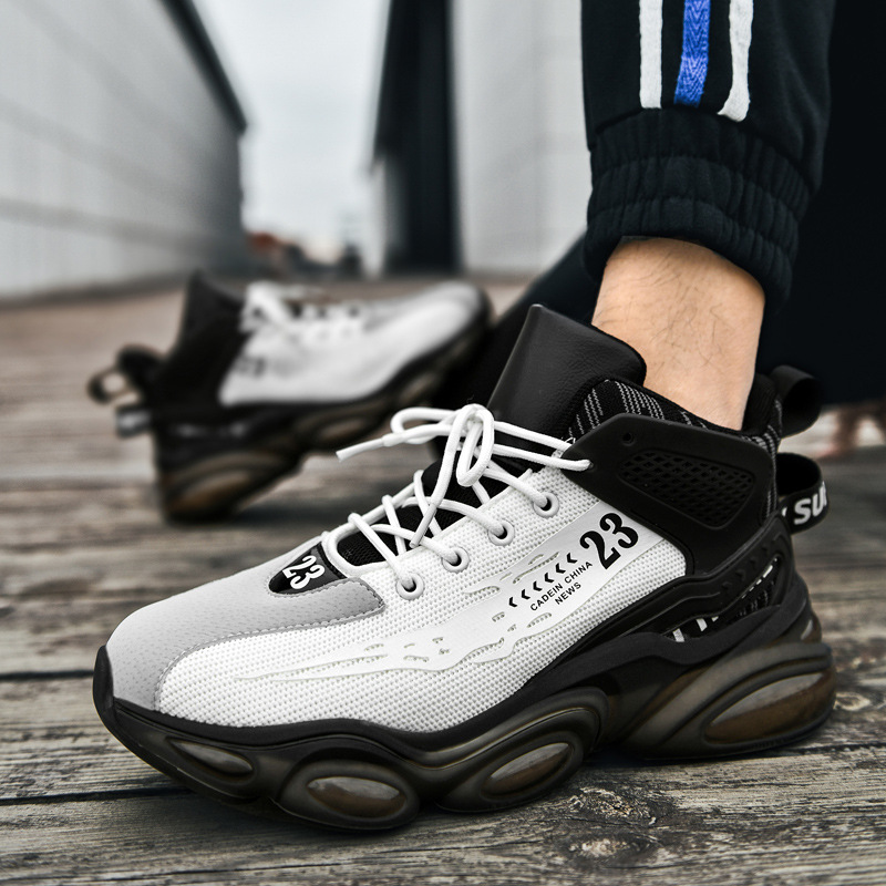 Breathable basketball sneakers platform
