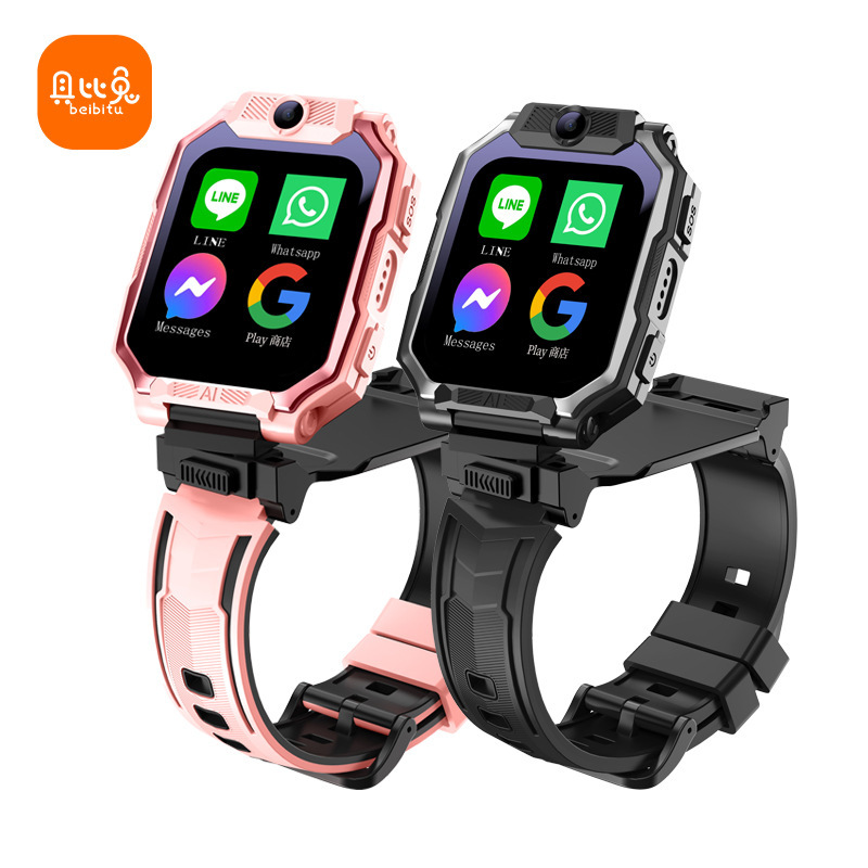 Cross-Border Popular Android Watch with Sim Card Slot for Making Calls, Line Model for Children and Students, Unisex A98S 4g