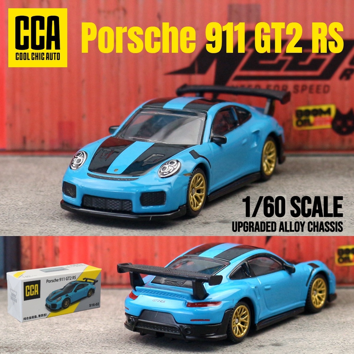 CCA Chaiper 1 / 64 modelo de automóvil de aleación completa versión dura de automóvil deportivo sedán caja de fósforos deslizante coche de juguetes para niños