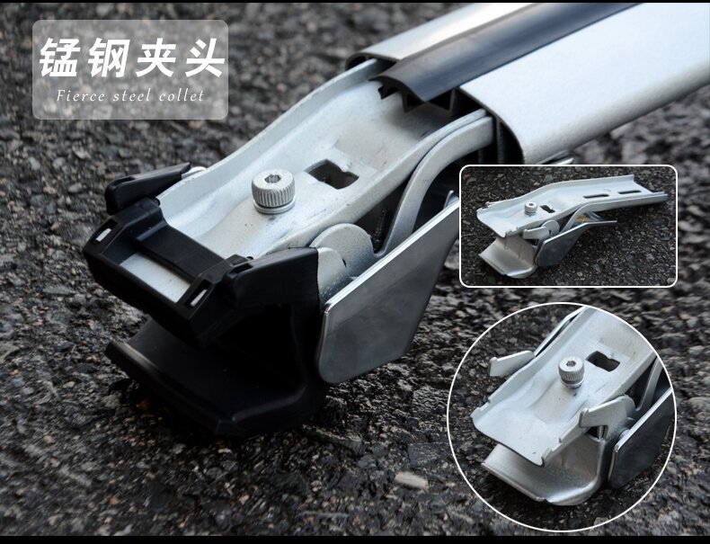 Factory Direct Sales Gm Split Luggage Rack Aluminum Alloy Travel Crossbar Roof Rack Load-Bearing Strong Crossbar Rack