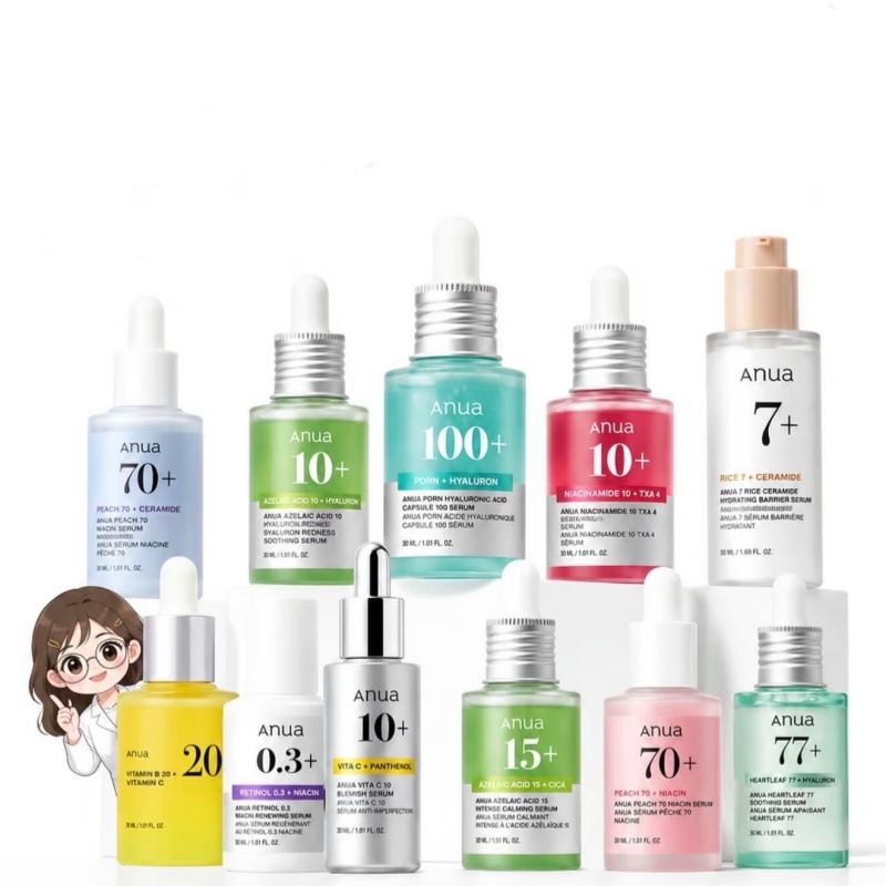 Cross-border Korean Anua Houttuynia Cordata Essence 30ml Niacinamide Hyaluronic Acid Essence Azelaic Acid Soothing Repair