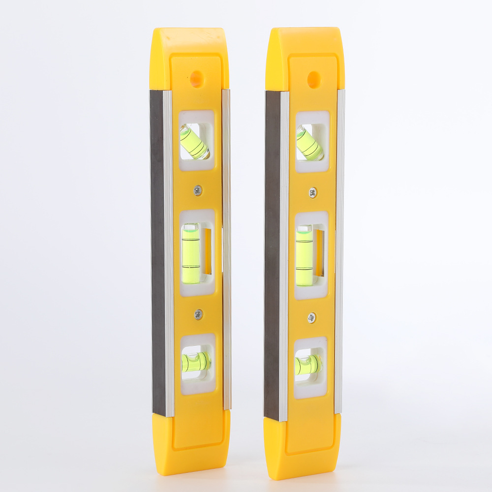 高精度磁吸水平尺工地测量工具便携式直尺多角度迷你水平尺靠尺