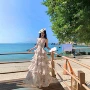碎花夏季挂脖气质连衣裙