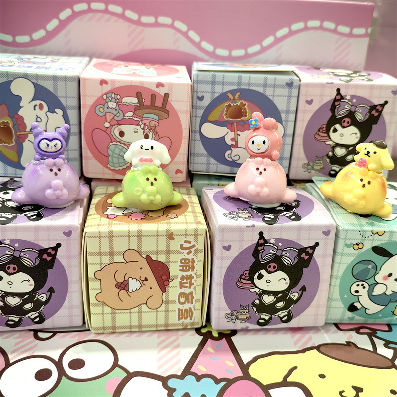 New Sanrio Macey Resin Trendy Play Ornaments Small Nose Macey Doll Blind Box Kulomi Meruti New Sanrio Macey Resin Trendy Play Ornaments Small Nose Macey Doll Blind Box Kulomi Meruti