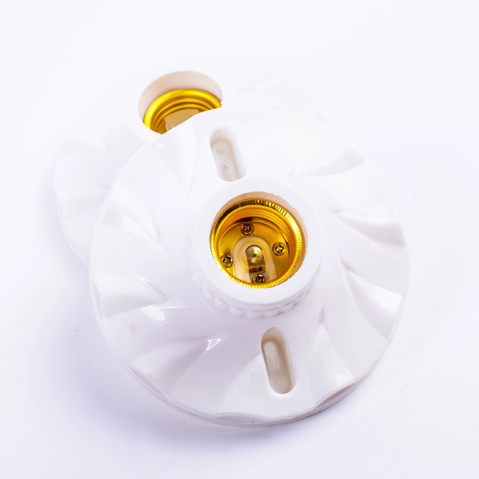 120 широкий E27 пластиковый плоский патрон лампы E27 винт патрон лампы украшение дома большой плоский патрон лампы Luo Kou большой круглый плоский патрон лампы