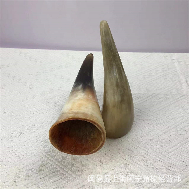 Horn Fire Cupping Set 16 Pieces Buffalo Horn Guan Guan 13-20 cm Meridian Massage Tool for Spa and Body Use quality and texture