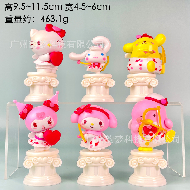 国境を越えた送料無料チェスサンリオフィギュアメロディーパチャ犬クロミブラインドボックスガシャポン人形機装飾品|undefined