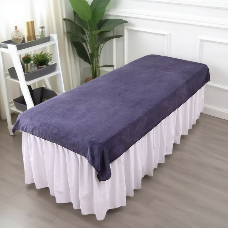 Wholesale Beauty Salon Bed Towel, Health Center Massage Bed Cover, Massage Large Towel, Absorbent, Quick-Drying, Single Non-Shedding Logo Wholesale Beauty Salon Bed Towel, Health Center Massage Bed Cover, Massage Large Towel, Absorbent, Quick-Drying, Single Non-Shedding Logo