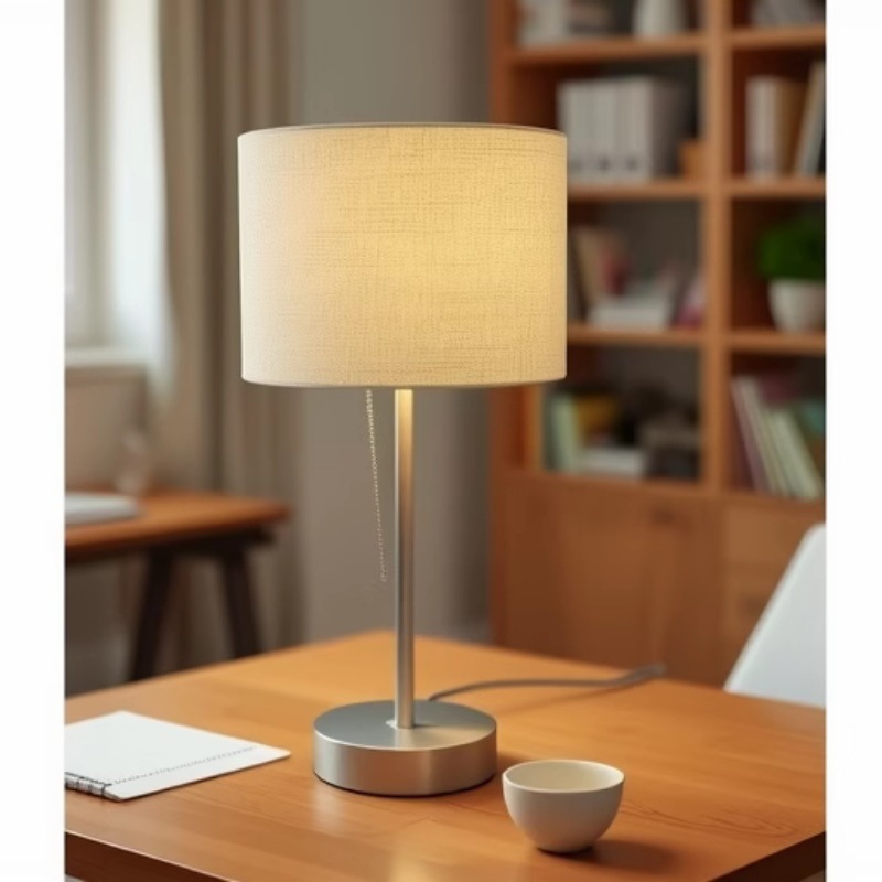 Lámpara de mesa americana simple, moderna, creativa transfronteriza, nuevo toque de fábrica de Zhongshan, lámpara de cabecera de dormitorio con atenuación de tres velocidades