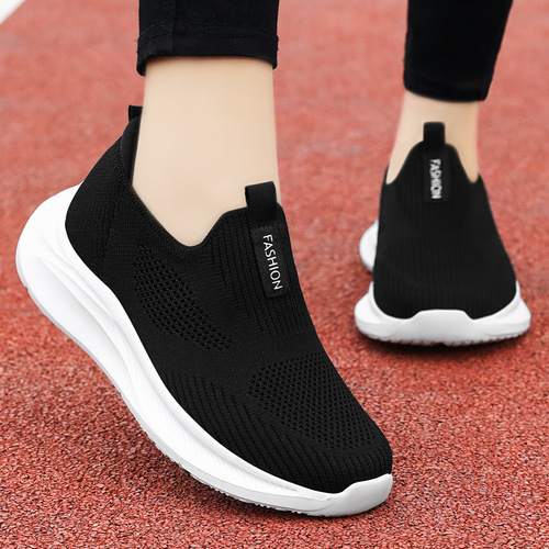 Women's 2025 Summer New Middle-Aged Mother Shoes, Lightweight One-Put-On Casual Couple Shoes, Breathable Health Walking Shoes