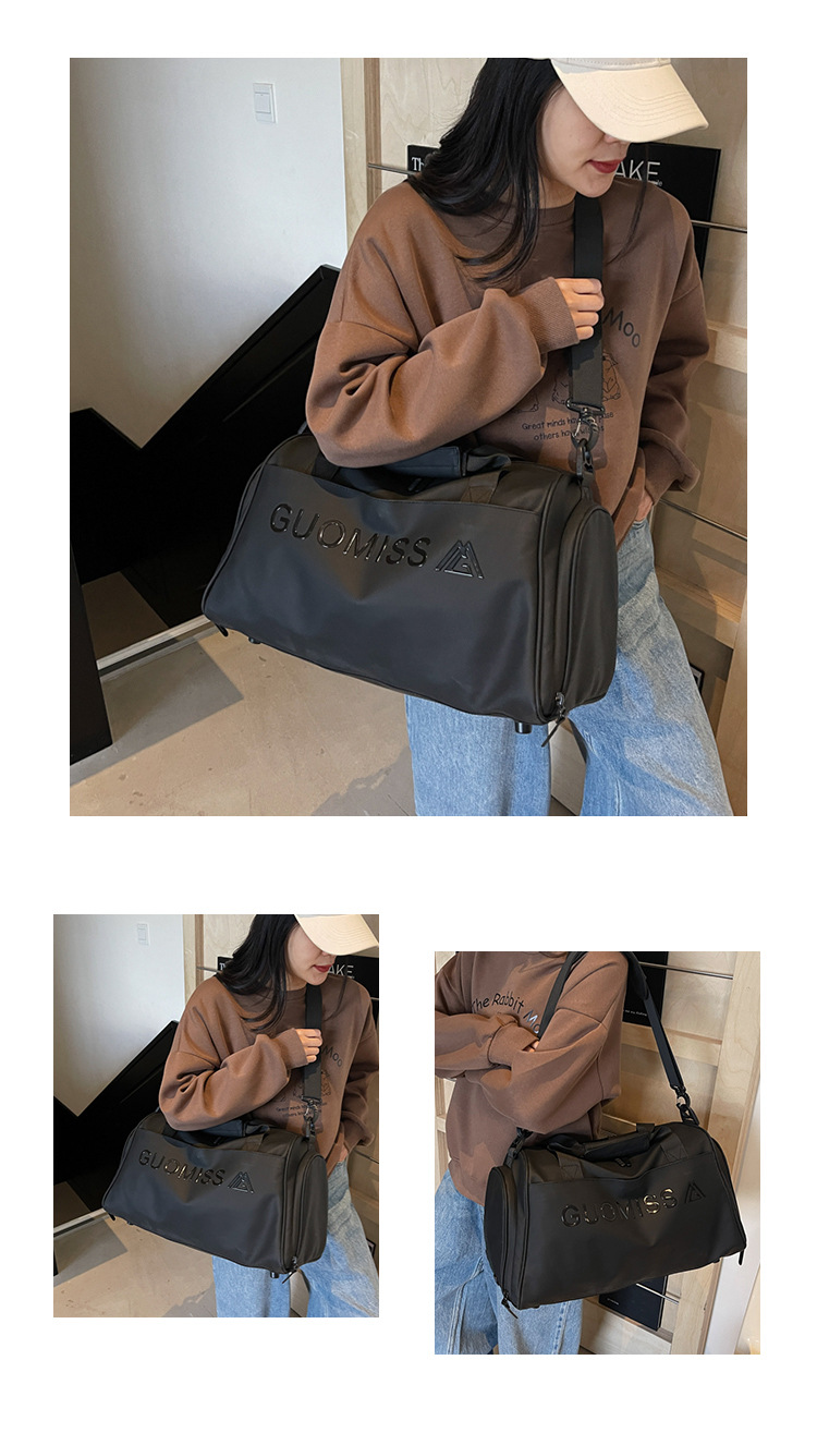 Hochwertige, multifunktionale Reise-Sporttasche für Herren mit großem Fassungsvermögen und separater Aufbewahrungsmöglichkeit für trockene und nasse Gegenstände._voghion.com