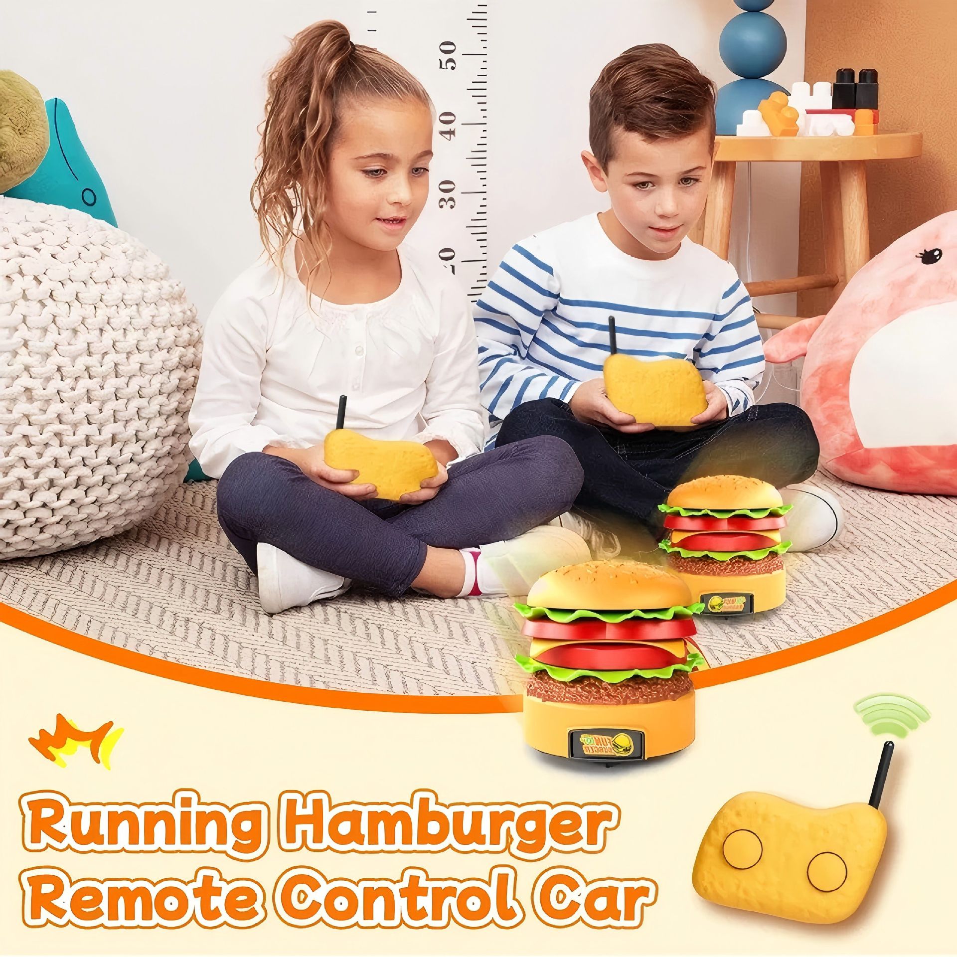 Amazon control remoto transfronterizo juguetes de hamburguesas inventario creativo para niños regalos de cumpleaños juguetes interactivos