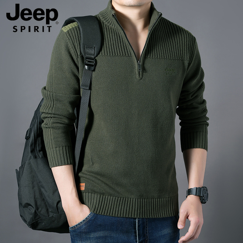 JEEPSPIRIT sweater autumn and winter men's cotton pullover sweater coat 305