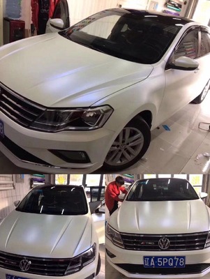 Car body color change film ceramic white chameleon bright white gradient gold red purple blue matte full car film