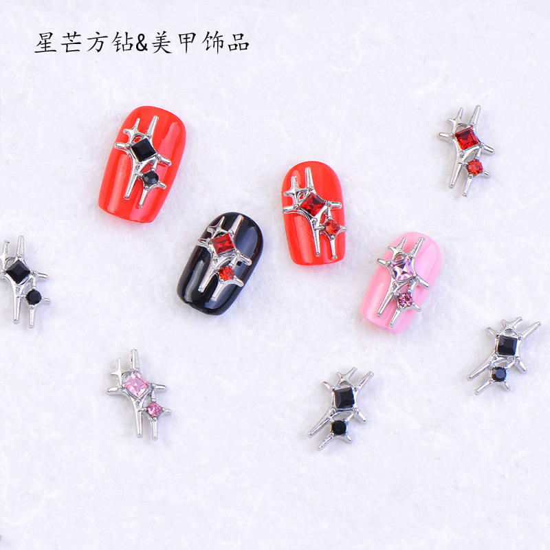 Hot New Star Double Star Flash Diamond Square Diamond Nail Art Jewelry Fashion Classic Simple Nail Decoration Accessories Wholesale Hot New Star Double Star Flash Diamond Square Diamond Nail Art Jewelry Fashion Classic Simple Nail Decoration Accessories Wholesale