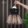 Dress girl's, skirt, children's summer clothing, small princess costume, Korean style, tutu skirt, western style