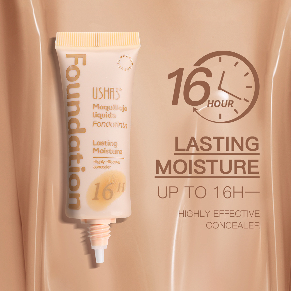 USHAS European and American Cross-border spot corrector base líquida para cubrir las ojeras y las marcas de acné, impermeable y sin maquillaje UC100