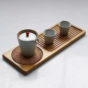 Factory Direct natural bamboo tray rectangular Japanese bamboo tray bamboo tea tray fruit bread tray hotel tray
