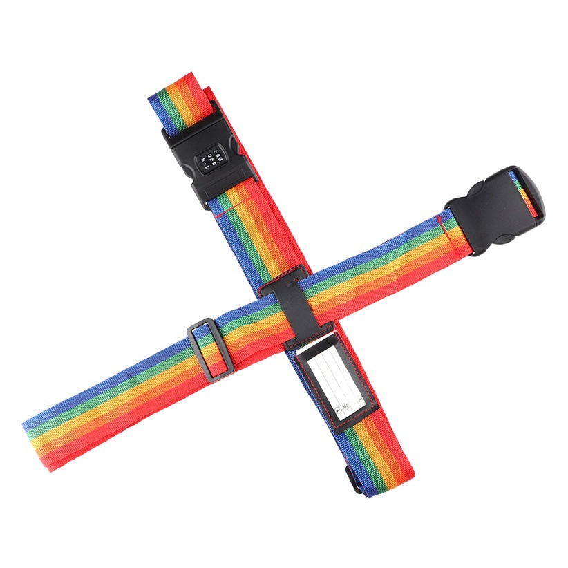 Hebilla de equipaje cruzado embalaje cinturón de fijación envío cinturón de unión a prueba de explosiones Contraseña de bloqueo correa de equipaje PP cinturón de embalaje