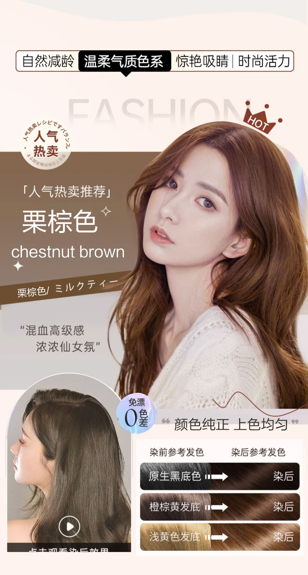 Herbal Gray Hair Dye for Scalp - Harmless 7