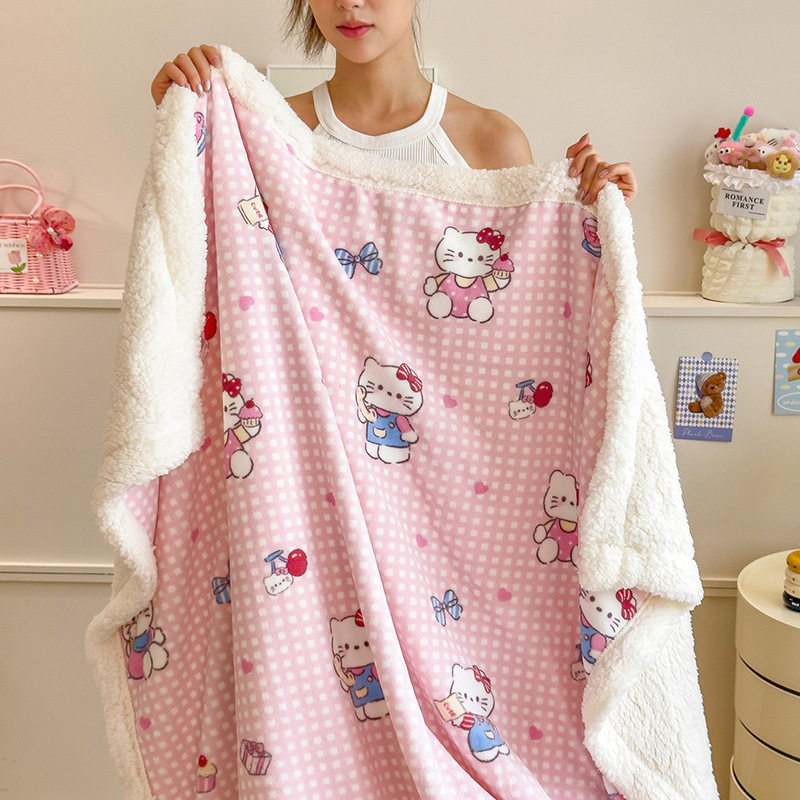 Leche mantas de peluche mantas de sofá mantas de oficina siesta mantas de aire acondicionado mantas delgadas mantas de lana de coral pequeñas mantas de invierno