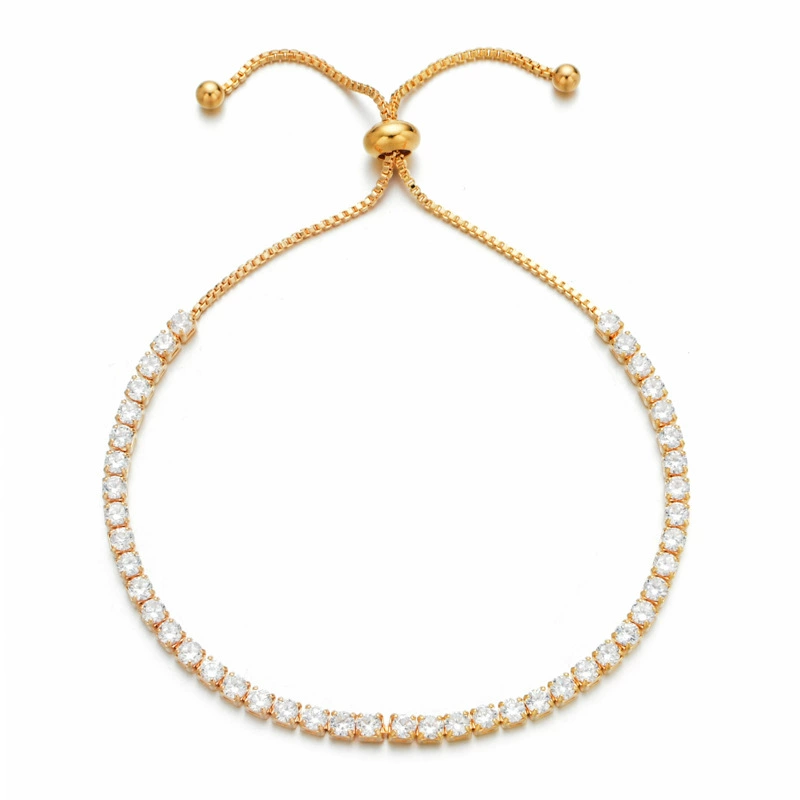 Цирконий, мед bracelet регулируемая коробка, прямые продажи фабрики, золотистый цвет