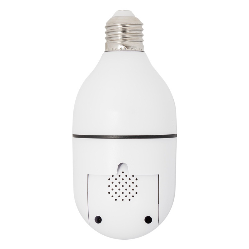 Cámara bombilla panorámica E27, cámara bombilla inalámbrica, 360 grados giratoria, visión nocturna a color, venta directa de fábrica.