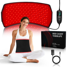 跨境红光腰带红外线加热护腰热敷光疗腰带红光理疗垫红光理疗腰带