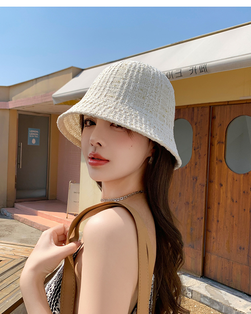 Women's Elegant Lady Simple Style Solid Color Wide Eaves Bucket Hat display picture 9