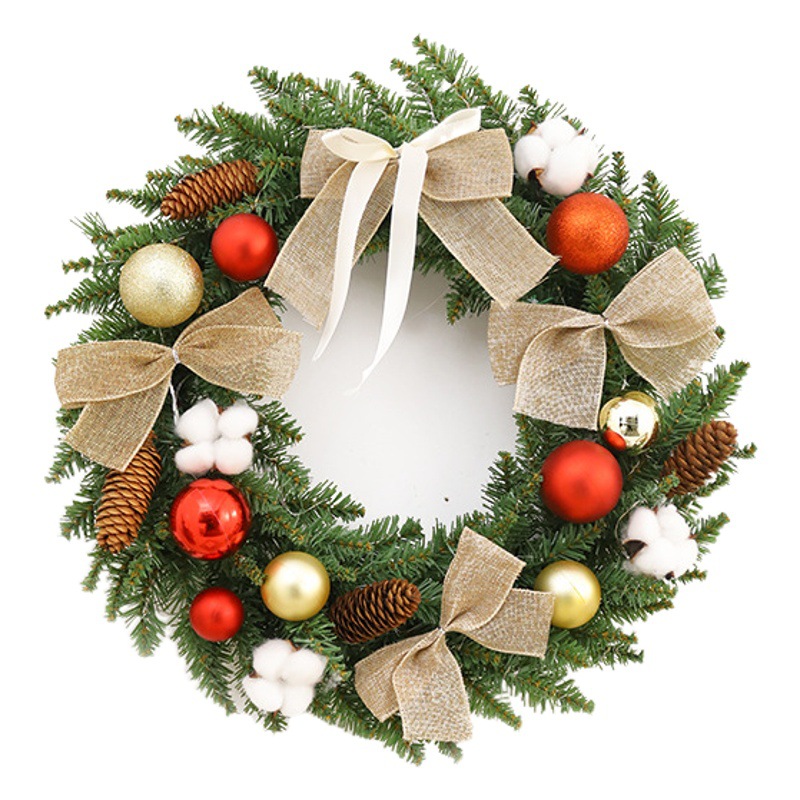 Amazon popular guirnalda de Navidad ratán 40/50/60cm decoración de Navidad Garland puerta colgante Hotel escena