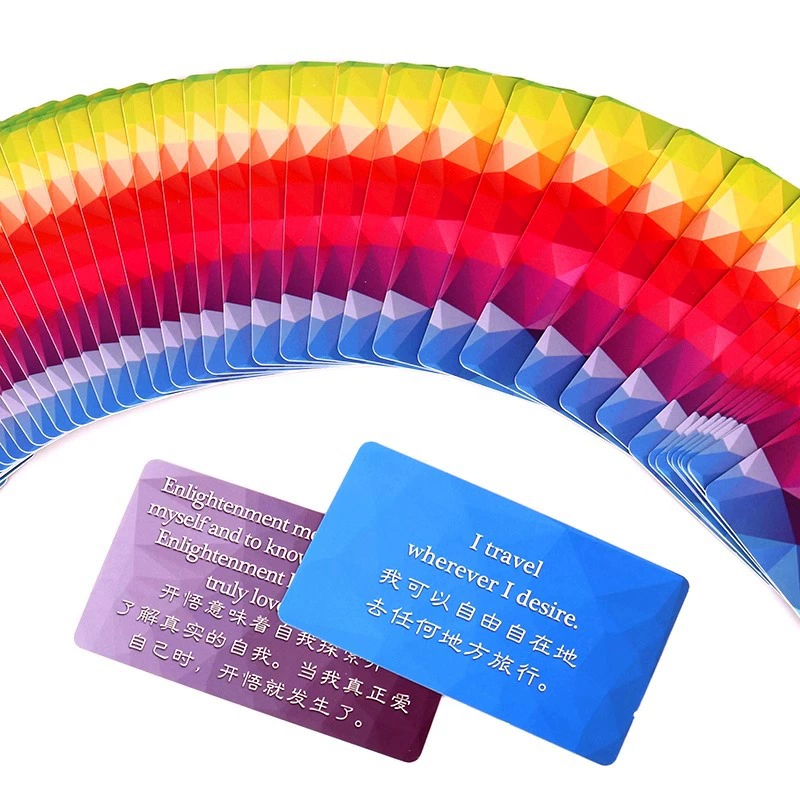 Карточная игра Rainbow Diamond Edition цветная карта восторженная энергия позитивная психология карта желаний Catarot