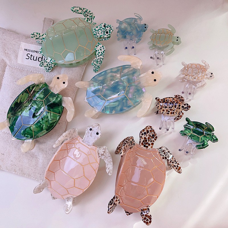 20g Weight Hair Claws Hair Accessories Type 1 Piece Quantity Casual, Daily Occasion Acetic acid sheets Material Tortoise Pattern All Seasons Season Women's Gender Beach Style Beach Women's Tortoise Acetic Acid Sheets Hair Claws 10