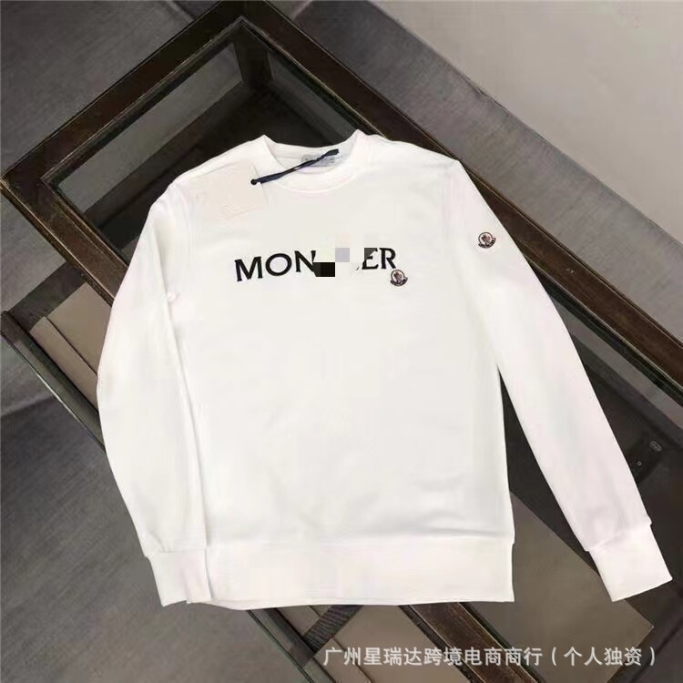 新しい欧米の純綿のMon蒙満印のcler口のマジックはプリントの金の長袖の男女の同項の衛衣のカップルを貼ります。|undefined