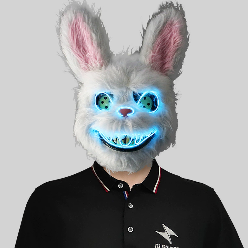 Академия Лита Horror Bloody Rabbit Mask Makeup Dance будет пародировать маску животного на хэллоуин-выступление реквизит