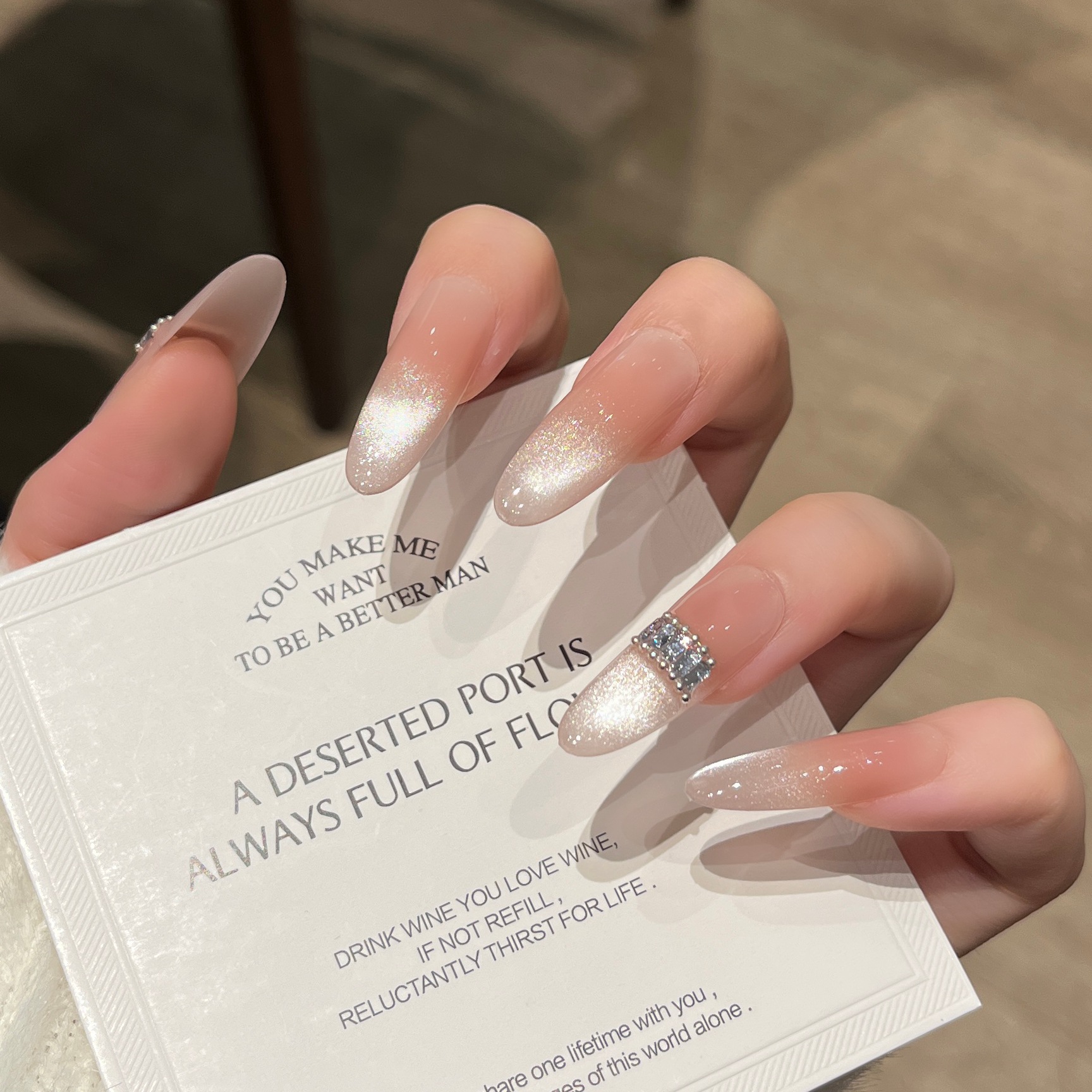 Nuevo parche de uñas de alto nivel hecho a mano, parche de uñas de gato hecho a mano, parche de uñas falsas.