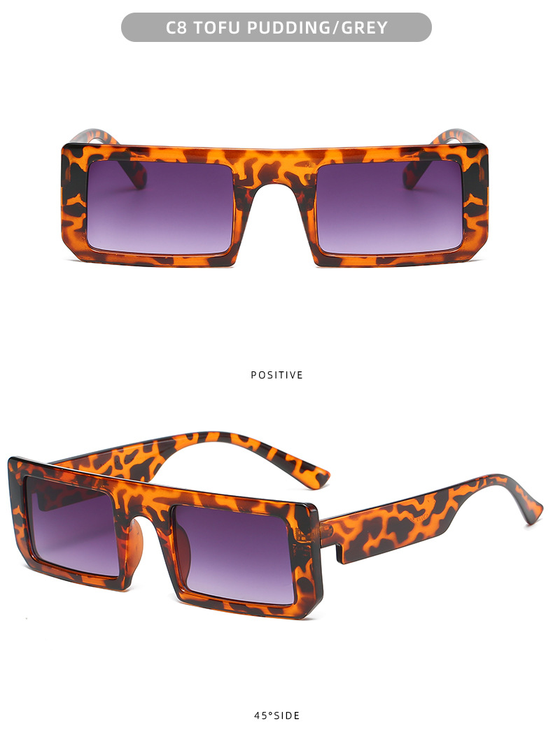 Women's Square Sunglasses Retro Personality Eyewear For Summer_voghion.com