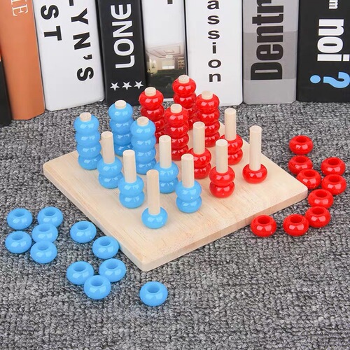 Gravity Four-in-a-Row 3D Board Game for Kids, Chess and Board Games, Intelligence Game, Brain Teaser, Parent-Child Logic Thinking Toy
