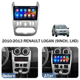 Applicable to 2010-2013 Renault LOGAN Central control navigation surface frame Android navigation variety sleeve frame large screen frame